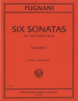Pugnani, G: Six Sonatas Volume 1 op.4