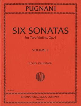 Pugnani, G: Six Sonatas Volume 1 op.4