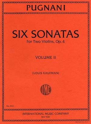 Pugnani, G: Six Sonatas Volume 2 op.4