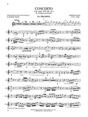Haydn, J: Concerto in Eb Major