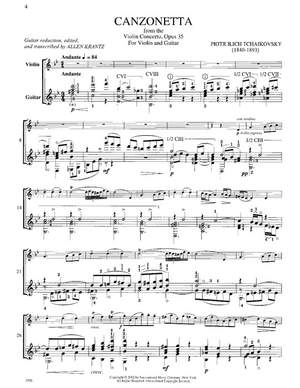 Tchaikovsky: Canzonetta