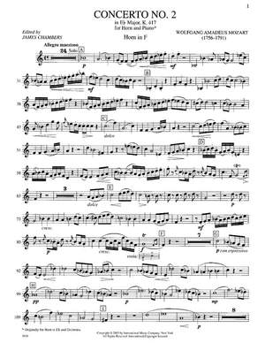 Mozart, W A: Concerto No. 2 in Eb major KV417