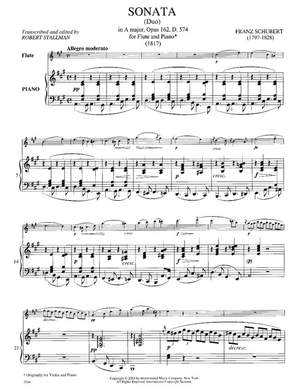 Schubert: Sonata (duo) In A Major Op162