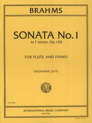 Brahms, J: Sonata No. 1 in F Minor Op. 120