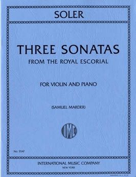 Soler, A: Three Sonatas from Royal Escorial