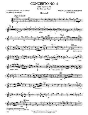 Mozart, W A: Horn Concerto No.4 KV495