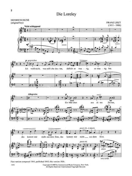 Liszt, F: Songs Ii H.vce Pft