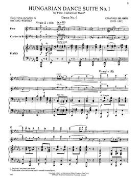 Brahms, J: Hungar Dance Suite 1 Fl/cl/pno