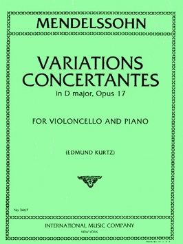 Mendelssohn: Variations Concertantes Dmaj