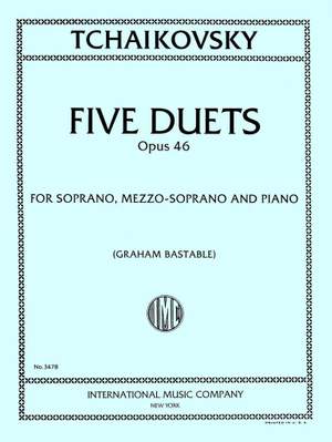 Tchaikovsky: Five Duets Op46 2vce Pft