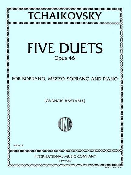 Tchaikovsky: Five Duets Op46 2vce Pft