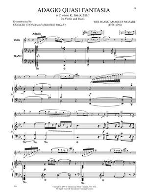 Mozart, W A: Adagio Quasi Fantasia C minor K.396/K.385f