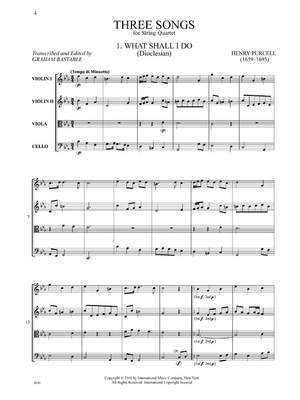 Purcell, H: Three Songs