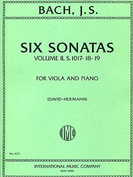 Bach, J S: Six Sonatas for Viola and Piano Volume 2 BWV 1017-1019