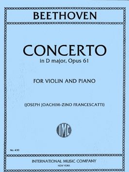 Beethoven, L v: Concerto D major op.61