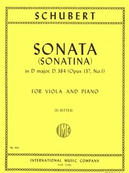 Schubert, F: Sonatina D major op.137 D384