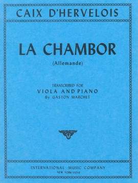 Caix d'Hervelois, L d: La Chambor