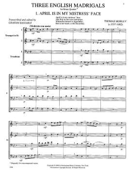 Three English Madrigals