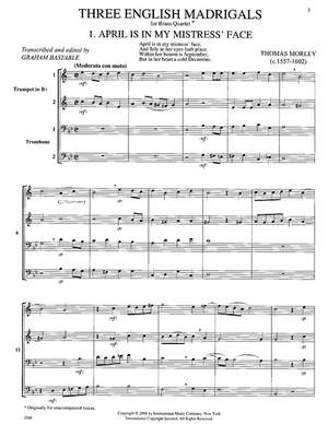 Three English Madrigals