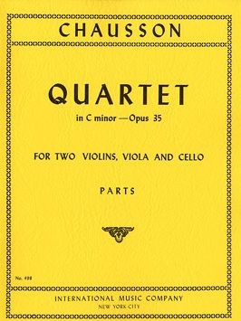 Chausson, E: Quartet in C minor C minor op. 35