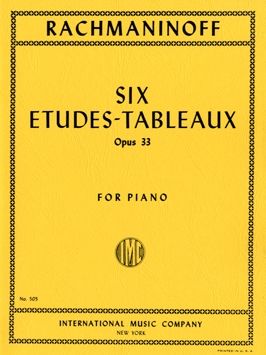 Rachmaninoff, S: Six Etudes-tableaux Op33