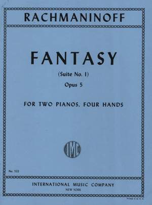 Rachmaninoff, S: Fantasy Suite No1 Op 5 2 Pft