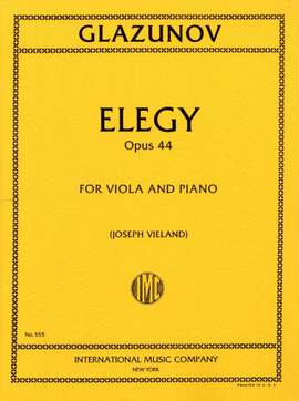 Glazunov, A: Elegy op.44