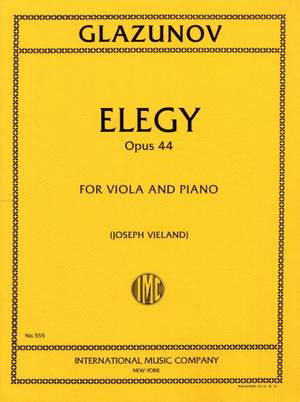 Glazunov, A: Elegy op.44