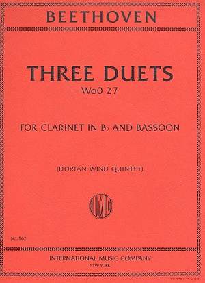 Beethoven, L v: Three Duets WoO.27