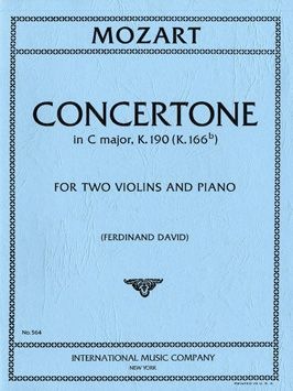 Mozart, W A: Concertone C major K.190 (K.186e)
