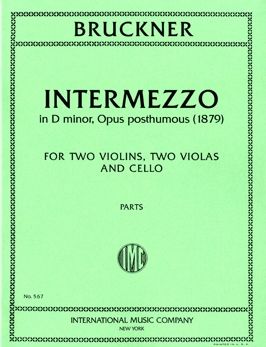 Bruckner, A: Intermezzo in D minor opus posthumous (1879)