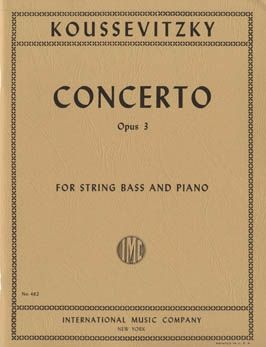 Koussevitsky, S: Concerto op. 3