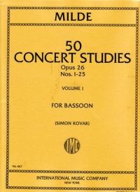 Milde, L: 50 Concert Studies Volume 1 op. 26 Vol. 1