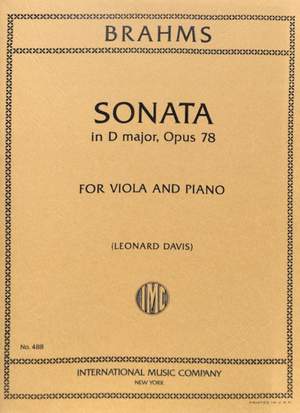 Brahms, J: Sonata in D major op.78