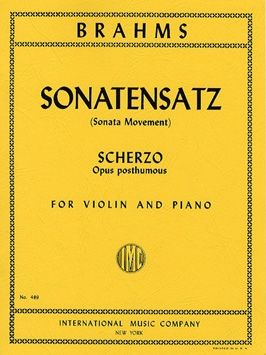 Brahms, J: Sonatensatz op.posth