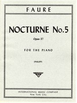 Fauré, G: Nocturne No.5 Bbmaj Op37