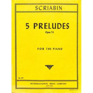 Scriabin: Five Preludes Op74