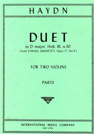 Haydn, J: Duet D major Hob.III/30