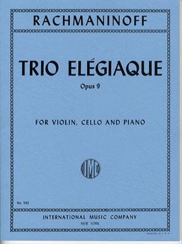 Rachmaninoff, S: Trio Elegiaque Op9 Vln Vc