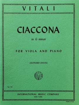Vitali, T A: Ciaconna G minor G minor