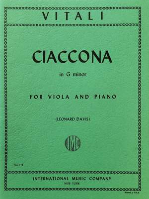 Vitali, T A: Ciaconna G minor