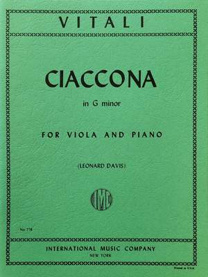 Vitali, T A: Ciaconna G minor G minor