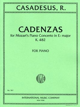 Casadesus, R: Cadenzas to Mozart Concerto No. 22 KV482