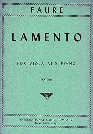 Fauré, G: Lamento