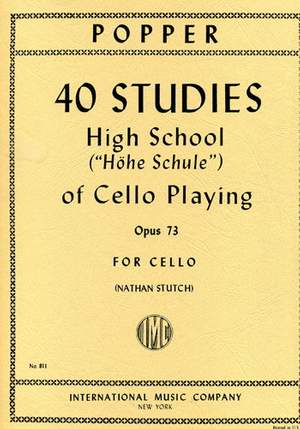 Popper, D: High School Of Cello Playing Op. 73