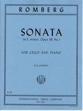 Romberg, B: Sonata E minor op. 38, 1