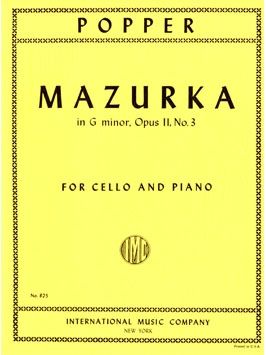 Popper, D: Mazurka G minor op. 11/3