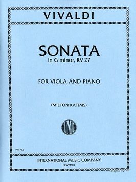 Vivaldi, A: Viola Sonata in G minor G minor op.11/1 RV27