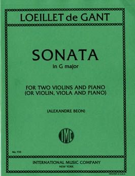 Loeillet de Gant, J B: Sonata in G major