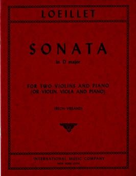 Loeillet de Gant, J B: Sonata in D major D major